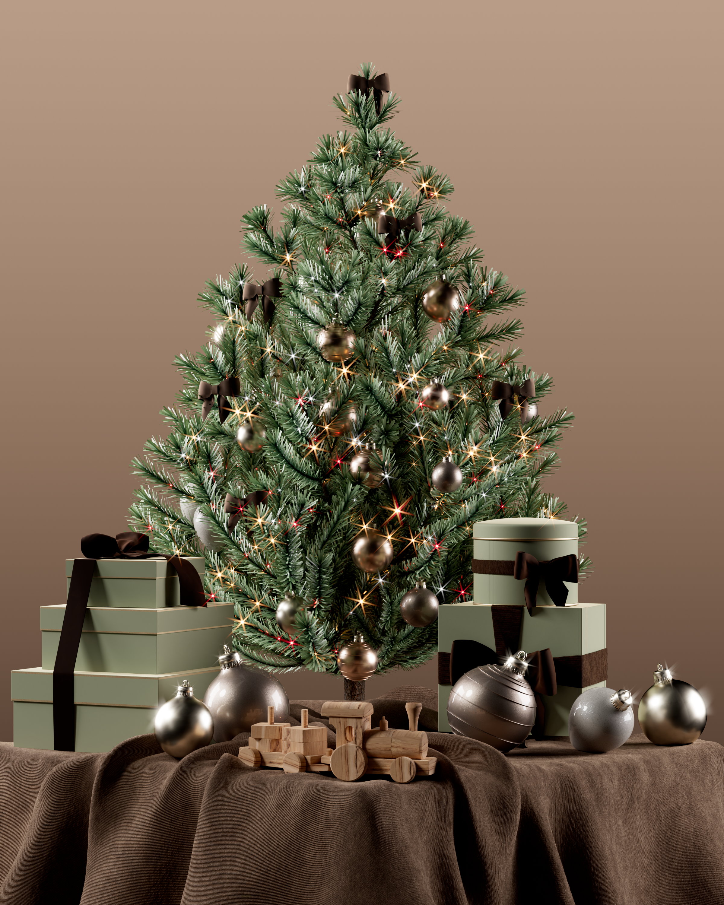 Christmas still life — composition 3