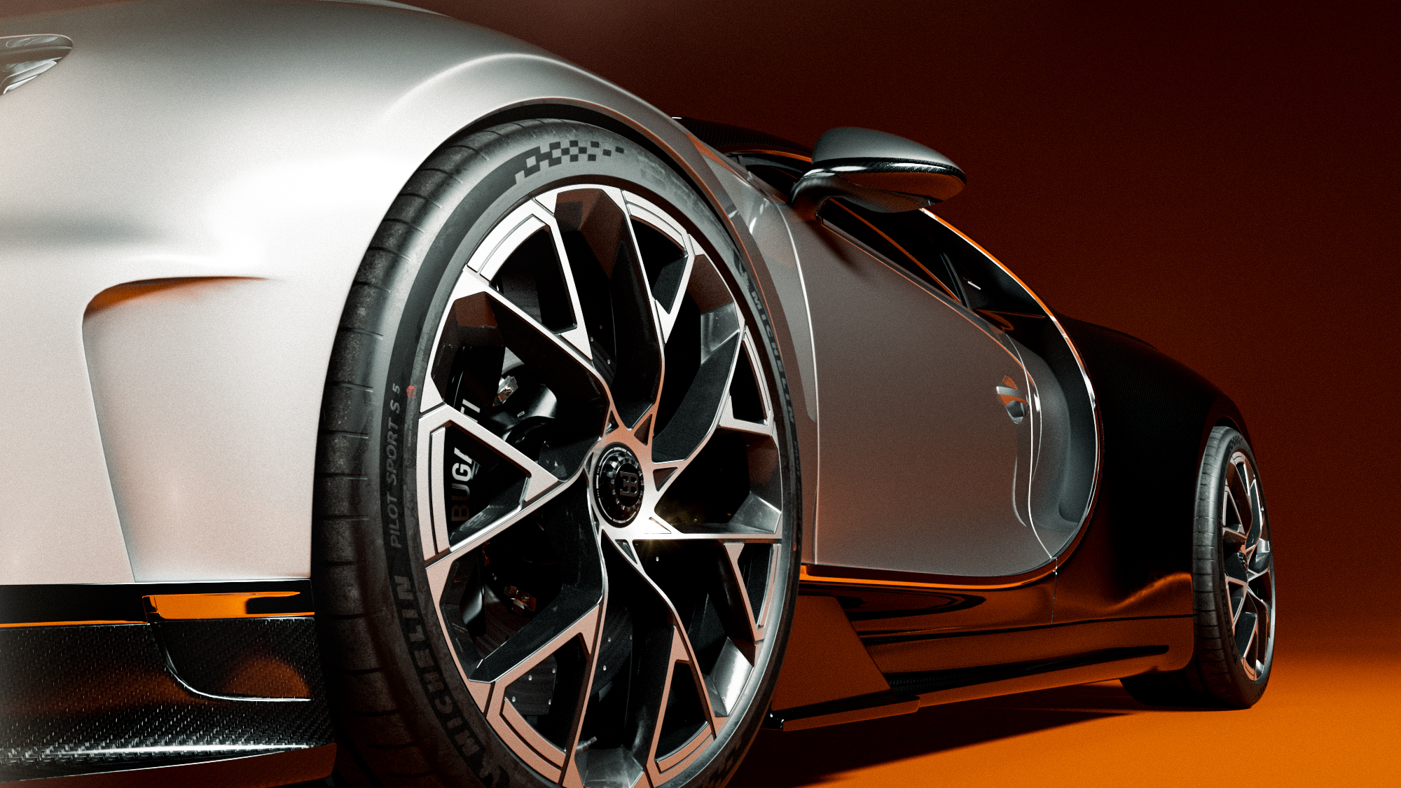 Bugatti Chiron — Cam wheel closeup