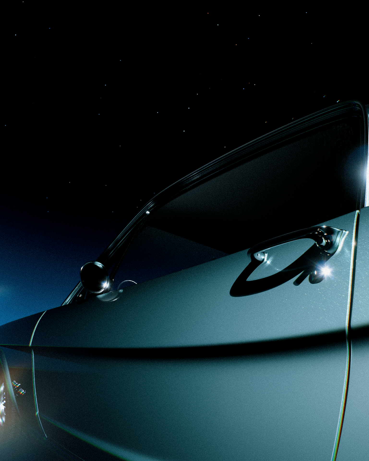 Ford Mustang — 3D render (rear-quarter)