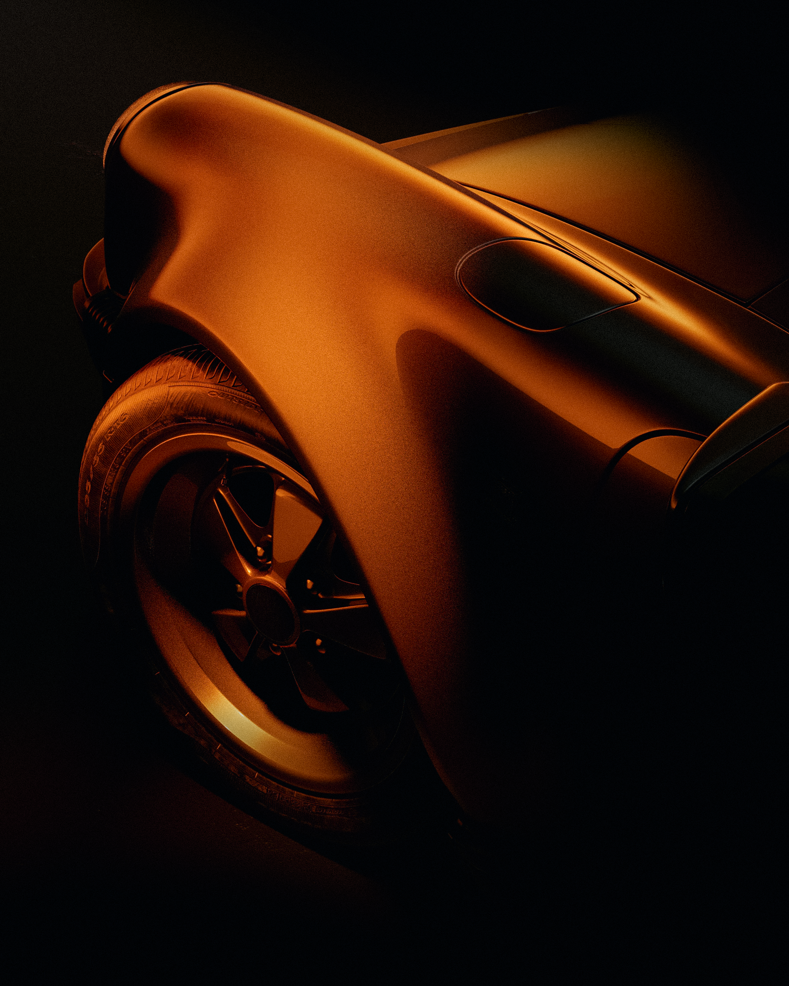 Porsche 911 (1975) — wheel detail