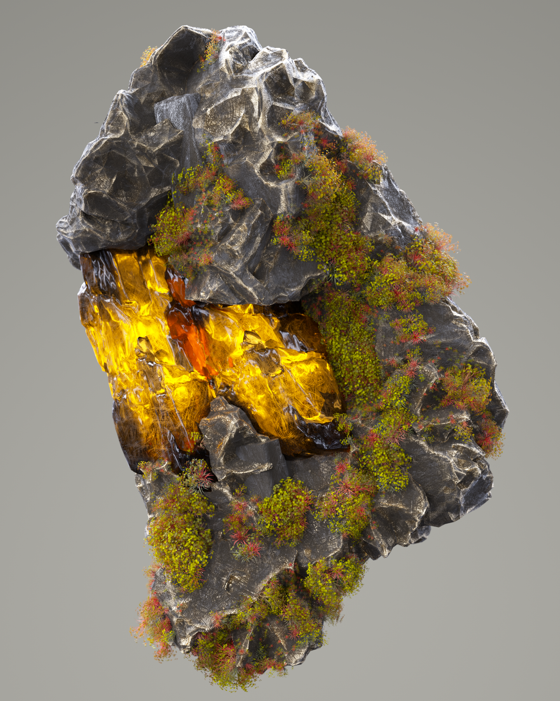 Rock — amber crystal 1