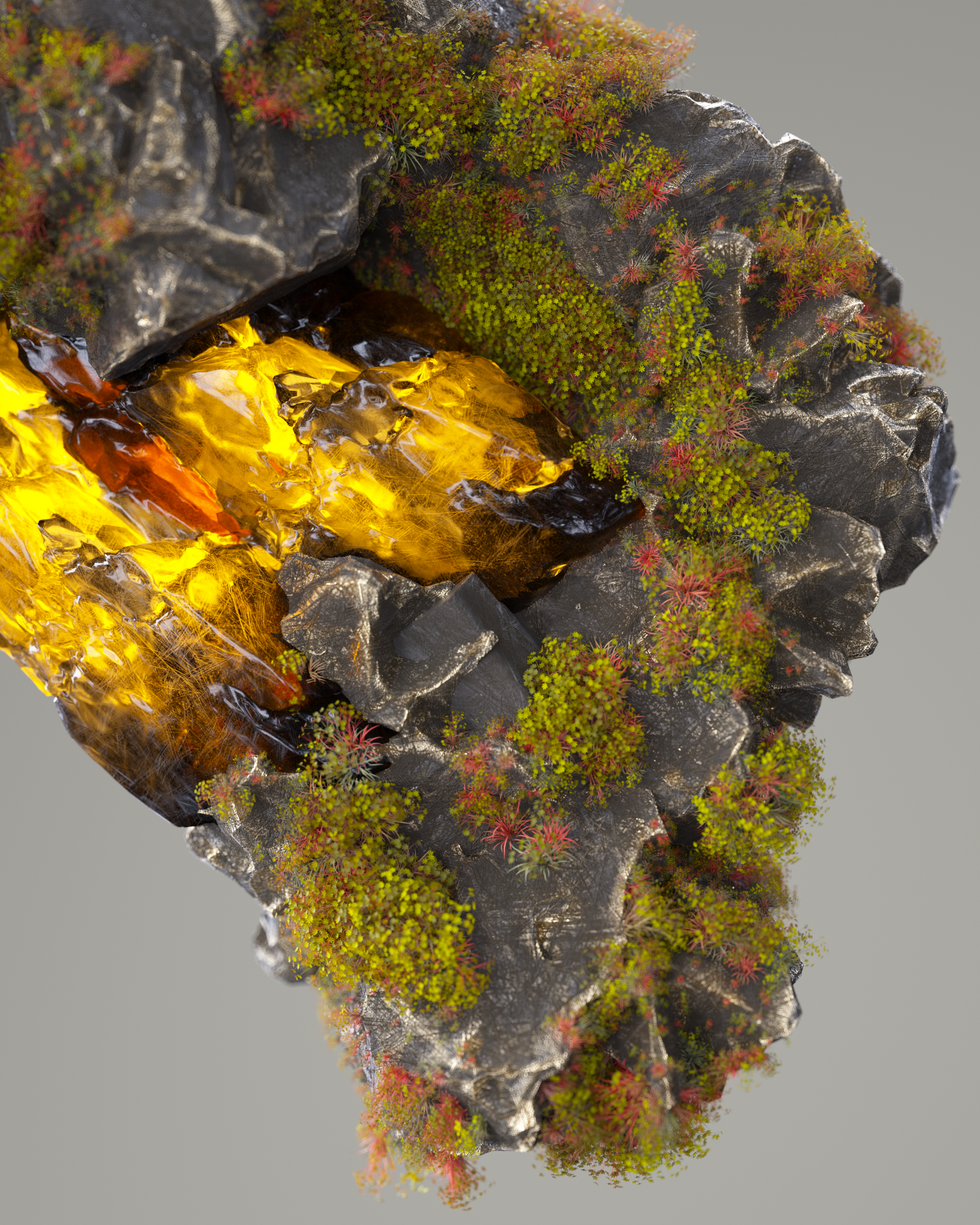 Rock — amber crystal 3