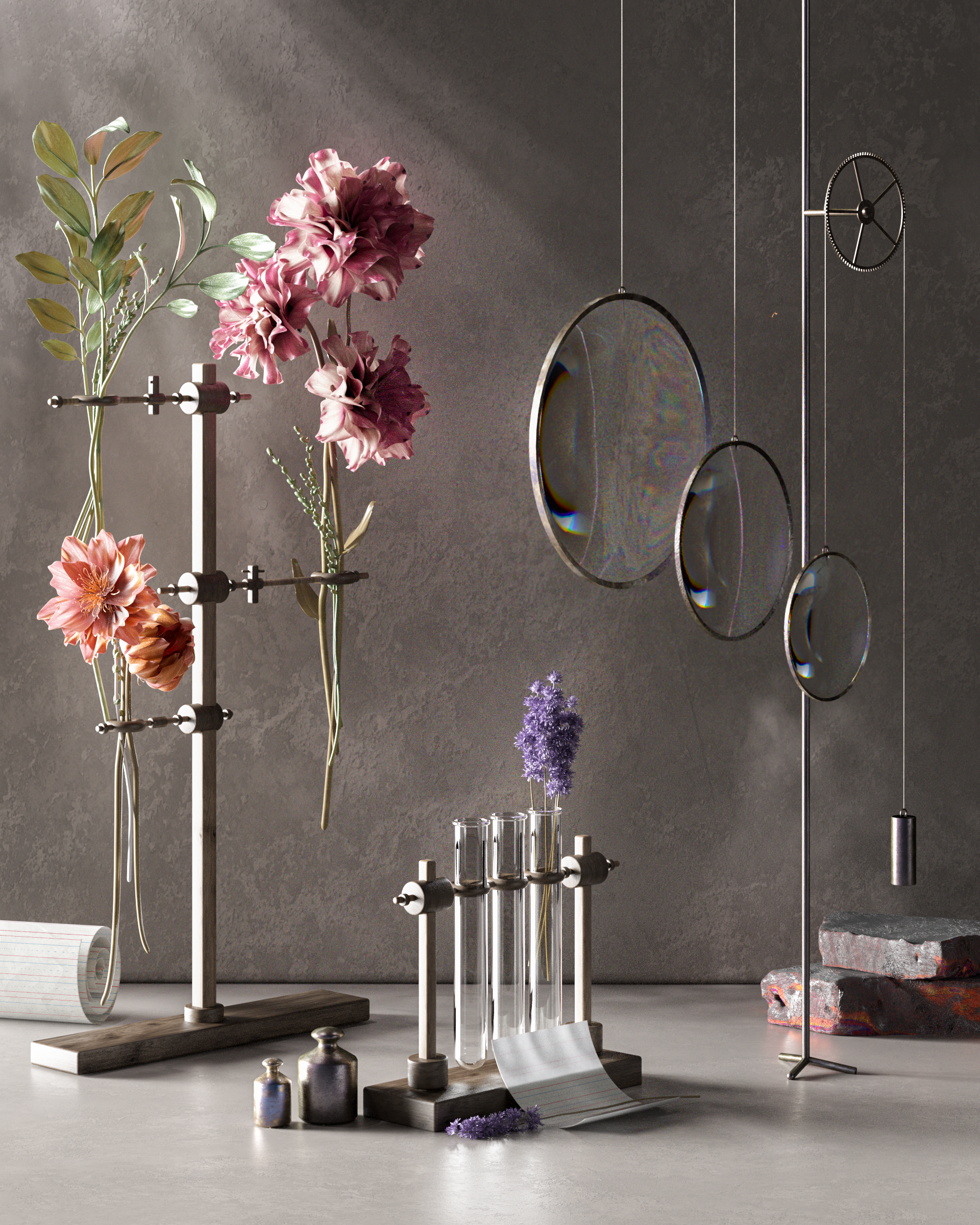 Still life flower — laboratory